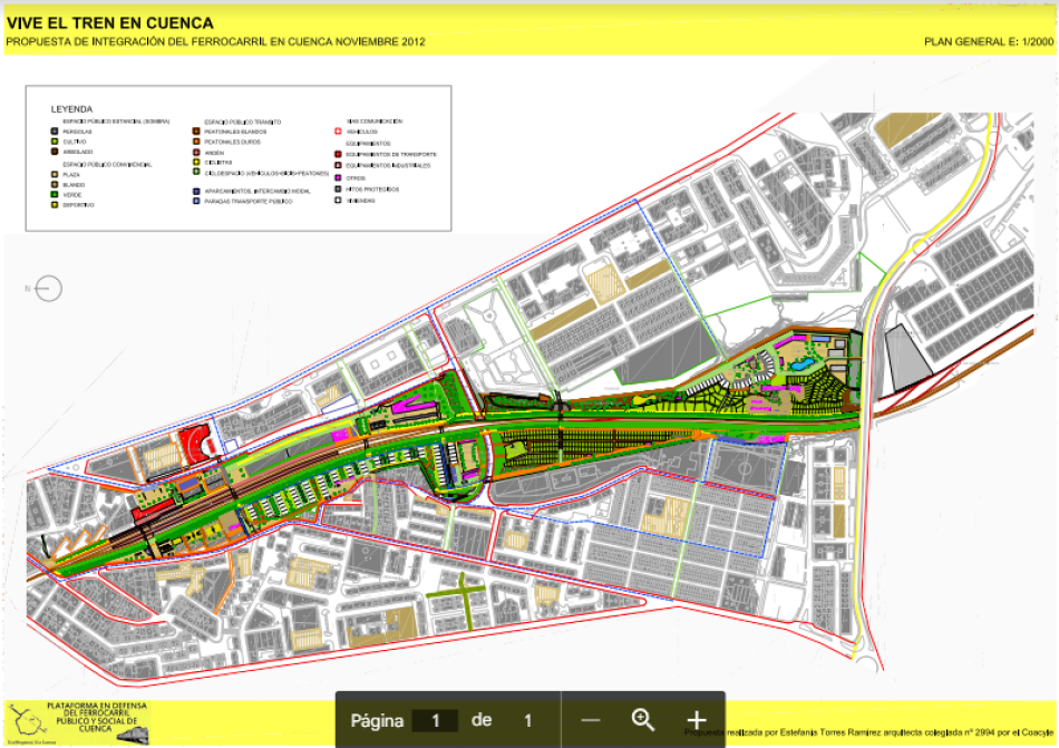 Los defensores del tren de Cuenca proponen cambiar de ubicación la estación de alta velocidad en vez del vertedero