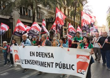 CGT València denuncia la aplicación de la Ley Mordaza a su secretario general durante la jornada de Huelga General Educativa del 23 de mayo