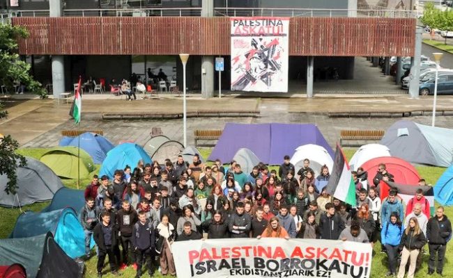 Estudiantes y trabajadores/as del País Vasco convocan manifestación en Bilbao «por una Universidad libre de Apartheid y Genocidio»