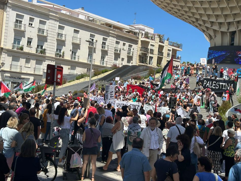 Andalucía con Palestina califica el comportamiento policial de esta sábado de “atropello antidemocrático”