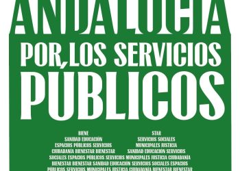 Andalucía se echa a la calle por los Servicios Públicos el 1 de junio