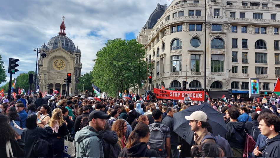 Miles de personas protestaron en París contra la masacre de Israel contra los palestinos del campo de refugiados de Rafah