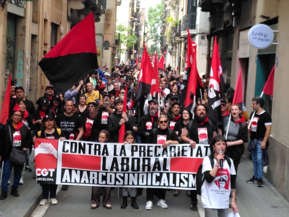 Crònica 1 maig CGT Barcelona 