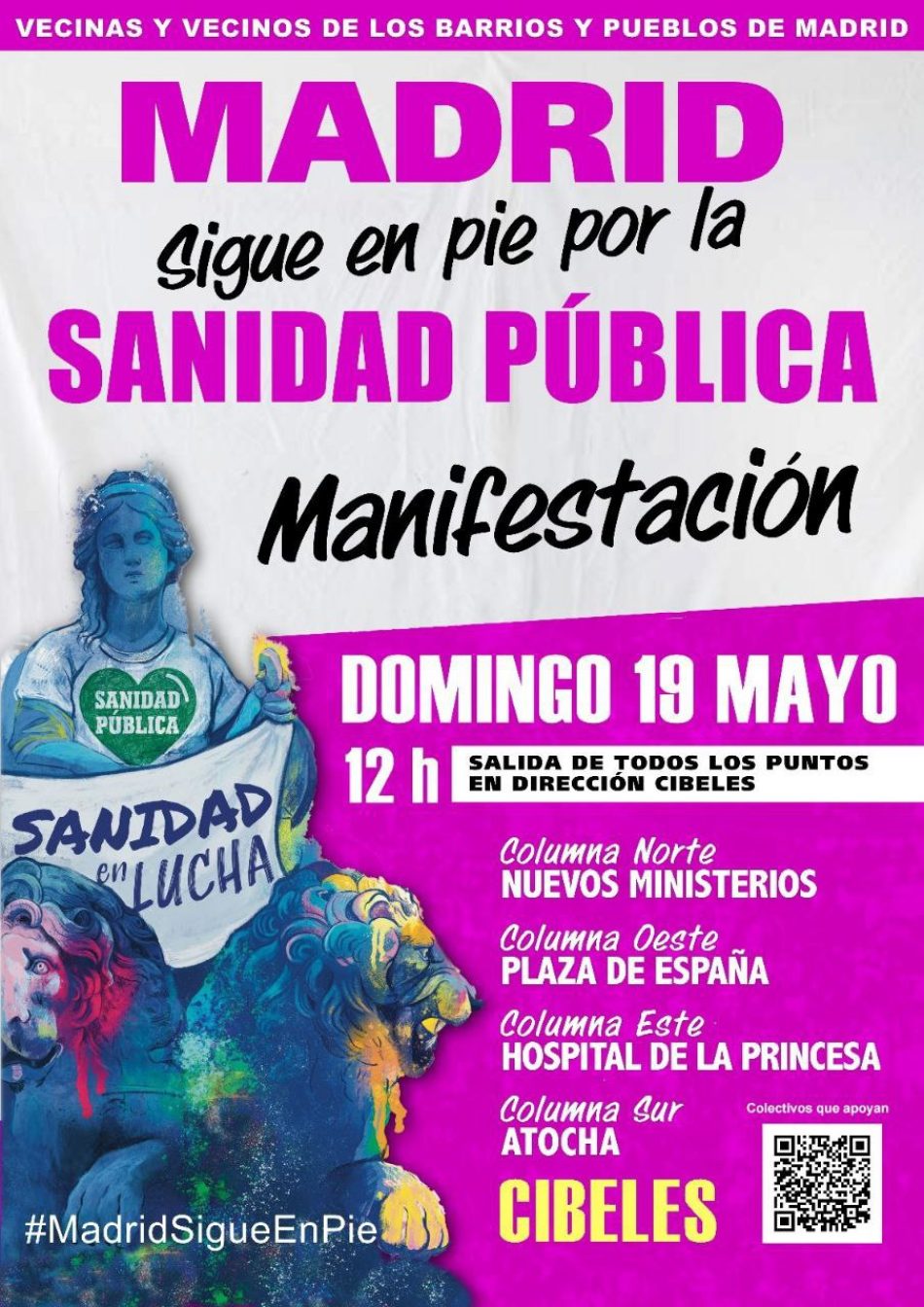 «El 19 de mayo, Madrid debe levantarse de nuevo en defensa de la Atención Primaria y de la Sanidad Pública»