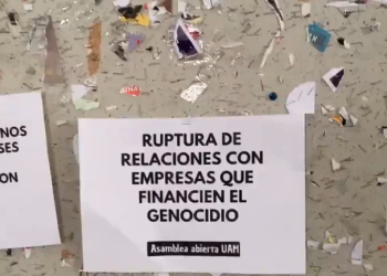 Estudiantes de la Universidad Autónoma de Madrid se unen a la ola de protestas contra el genocidio en Gaza