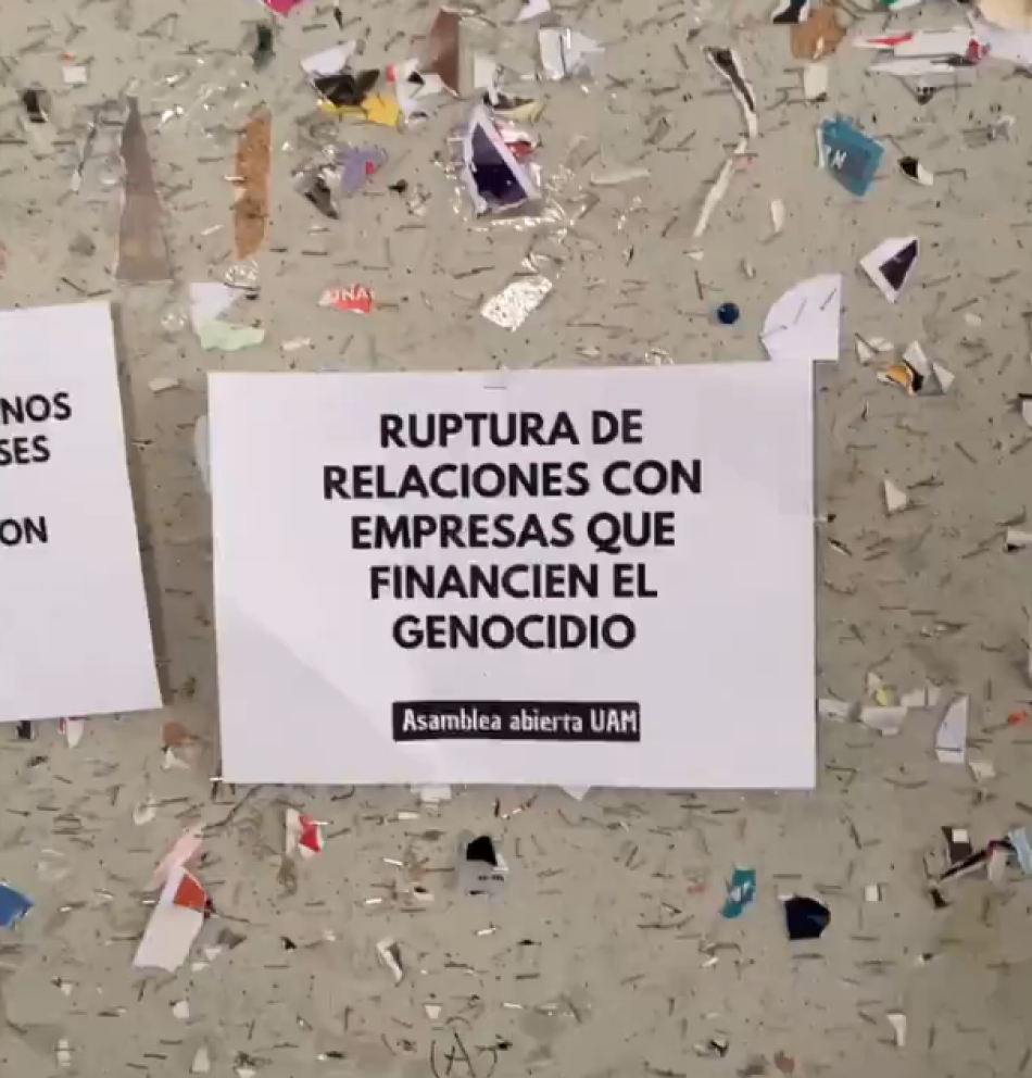 Estudiantes de la Universidad Autónoma de Madrid se unen a la ola de protestas contra el genocidio en Gaza