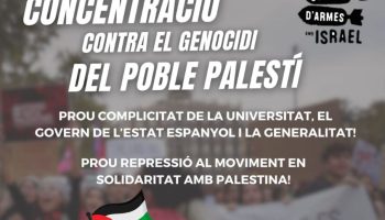 Concentració contra el genocidi del poble palestí