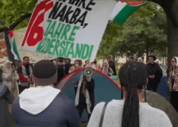 Estudiantes expresan respaldo a Gaza en universidad de Alemania