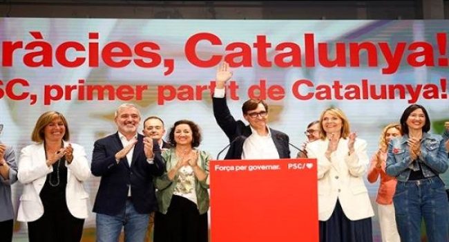 El PSOE gana las elecciones en Catalunya y podría gobernar con apoyo de ERC y Comuns-Sumar