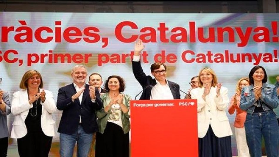 El PSOE gana las elecciones en Catalunya y podría gobernar con apoyo de ERC y Comuns-Sumar