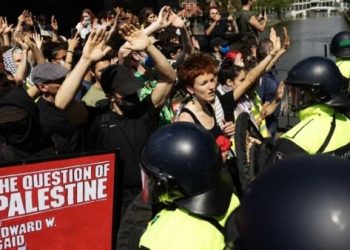 Universitarios realizan protestas propalestinas en Países Bajos