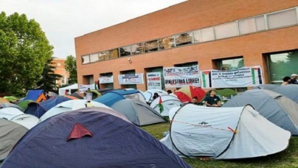 Realizan acampadas por Palestina en universidades de Italia