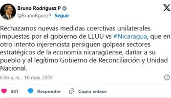 ALBA, Venezuela y Cuba repudian agresiones EEUU contra Nicaragua