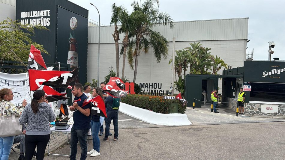 Se cumplen siete días de huelga en cervezas San Miguel Málaga