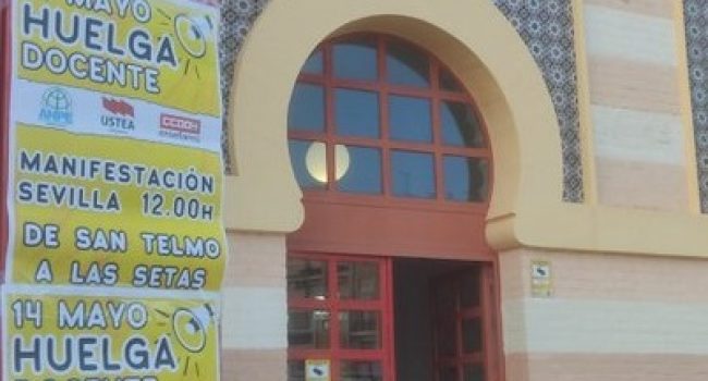 CODAPA apoya al profesorado andaluz en su huelga del 14 de mayo