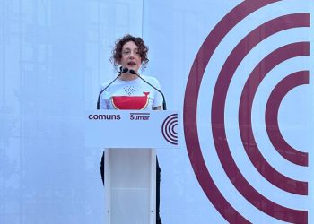 Aina Vidal explica els beneficis d’un salari mínim europeu a Badalona