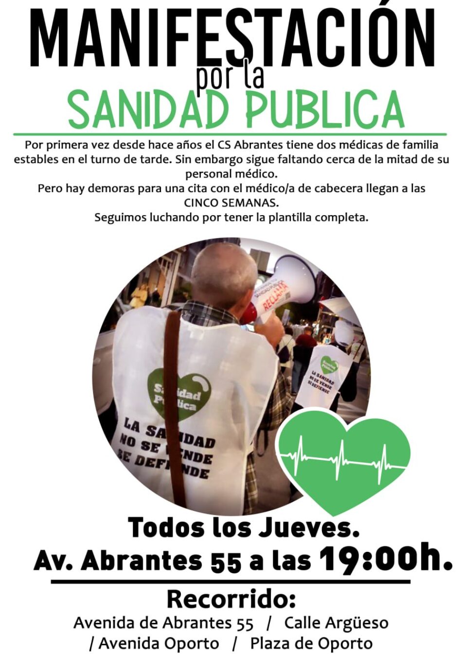 Manifestación en Carabanchel en defensa de la Sanidad Pública este jueves 24 de octubre