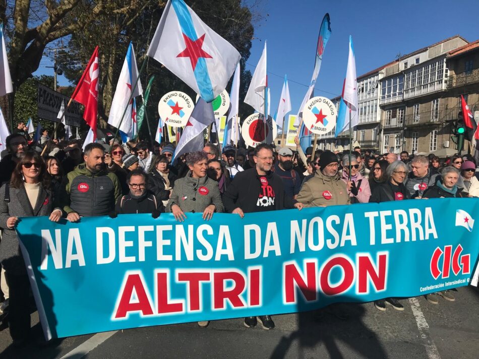 A CIG chama á mobilización masiva do 14 de decembro para ‘poñer fin’ á ameaza da macrocelulosa de Altri
