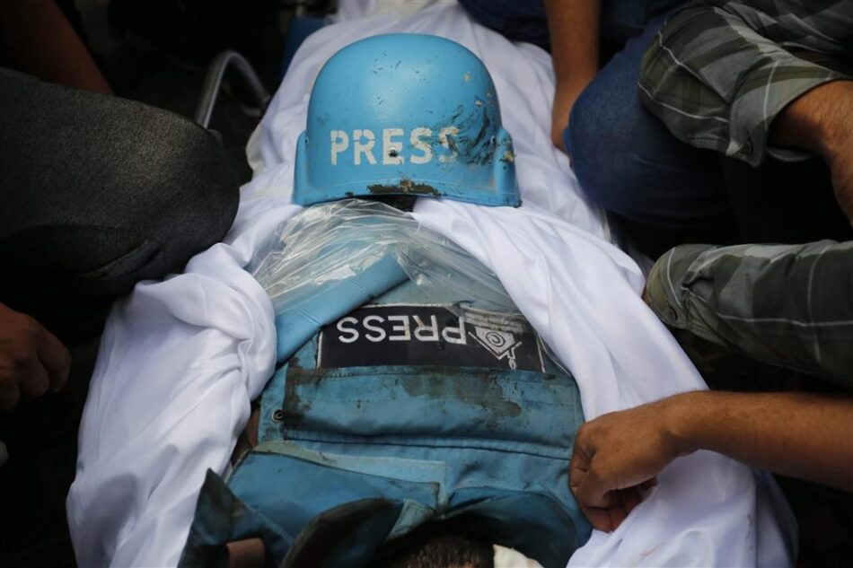 Ejército israelí asesinó a 193 periodistas en Gaza en 14 meses