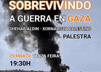 Palestra de Shehab Aldin, xornalista de Gaza no Liceo no 25 de marzo