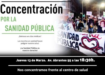Convocan nueva concentración ante el Centro de Salud Abrantes: «Si no defendemos la Sanidad Pública perdemos nuestro derecho a la salud»