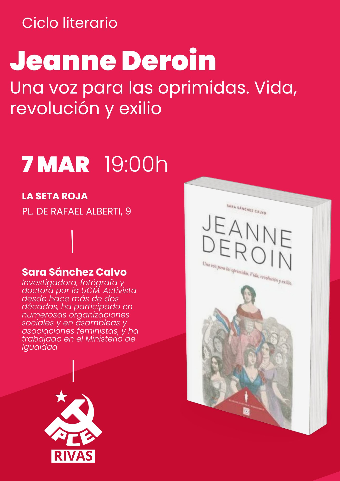 Ciclo Literario del PCE Rivas presenta: 