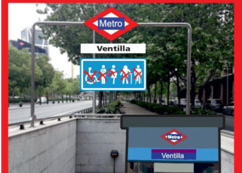 Segunda concentración en tres semanas para exigir la instalación de un ascensor en la estación de Metro de Ventilla