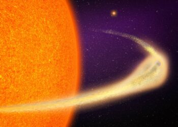 Descubren un planeta en desintegración con una cola similar a la de un cometa