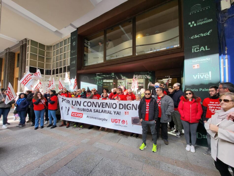 Continúan las movilizaciones en RTVCyL en reivindicación de mejora de las condiciones laborales