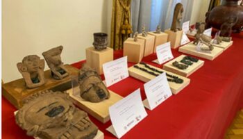 Destacan recuperación de dos mil piezas del patrimonio de México