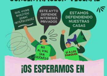 Nueva concentración en Saconia (Moncloa-Aravaca) contra el vial de San Gerardo, 11