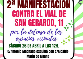Nueva manifestación por las calles de Saconia (Moncloa-Aravaca) contra el vial de San Gerardo, 11 (Madrid)