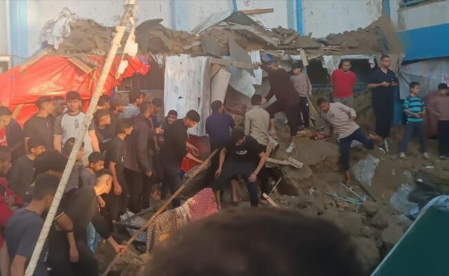 Nueva masacre: Israel mata a 30 civiles en ataque a escuela en Gaza