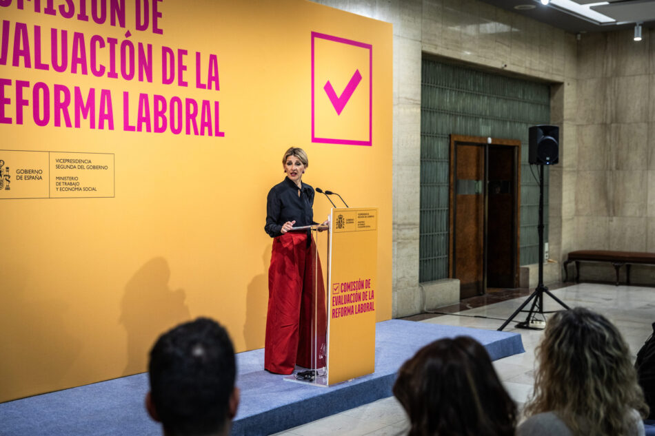 Yolanda Díaz presenta la comisión evaluadora de la Reforma Laboral