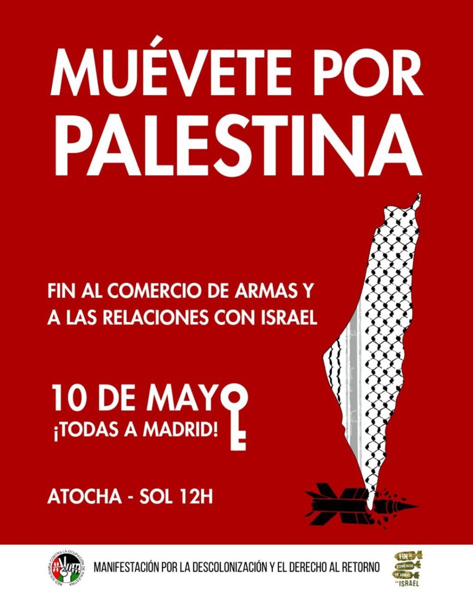Manifestación por Palestina: Madrid, 10 de mayo