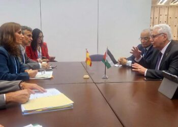 Mónica García se reúne con el ministro de Salud de Palestina para ofrecer ayuda sanitaria para Gaza