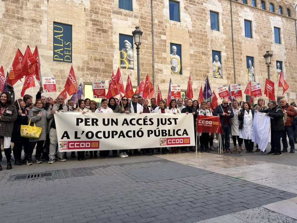 CCOO denuncia que el PP pretende abrir la puerta al enchufismo sanitario mediante una enmienda a la Ley de Acompañamiento