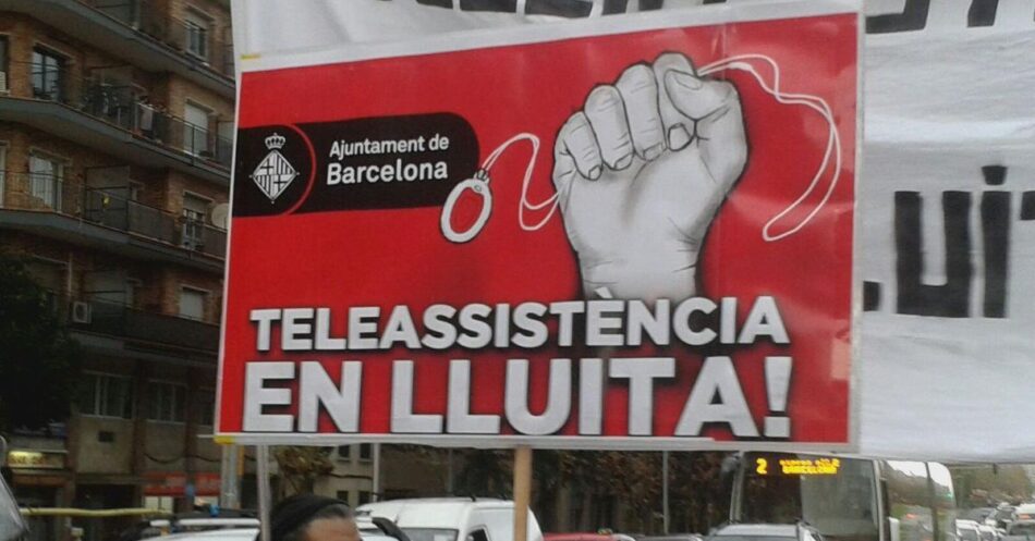Concentració Teleassistència Barcelona en lluita per les seves condicions de feina: 21 maig