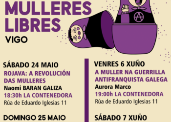 CNT organiza en Vigo a I Conferencia de Mujeres Libres a partir do próximo 24 de maio