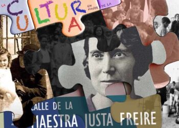 La Cultura a favor de la calle «maestra Justa Freire», a día de hoy revertida al nombre del golpista «General Millán Astray»