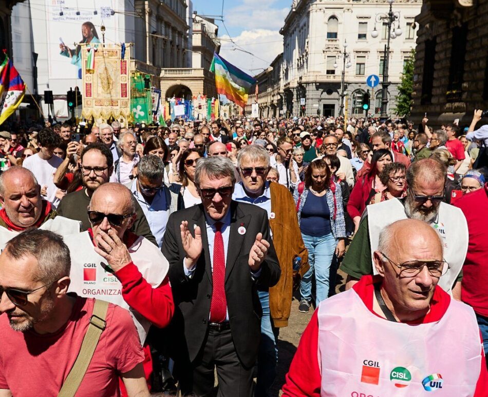 La movilizaciones del 1 de Mayo en Italia denuncian el empeoramiento de las condiciones laborales