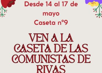 Actividades infantiles y políticas en la caseta del PCE en el Recinto Ferial de Rivas Vaciamadrid: 14 de mayo