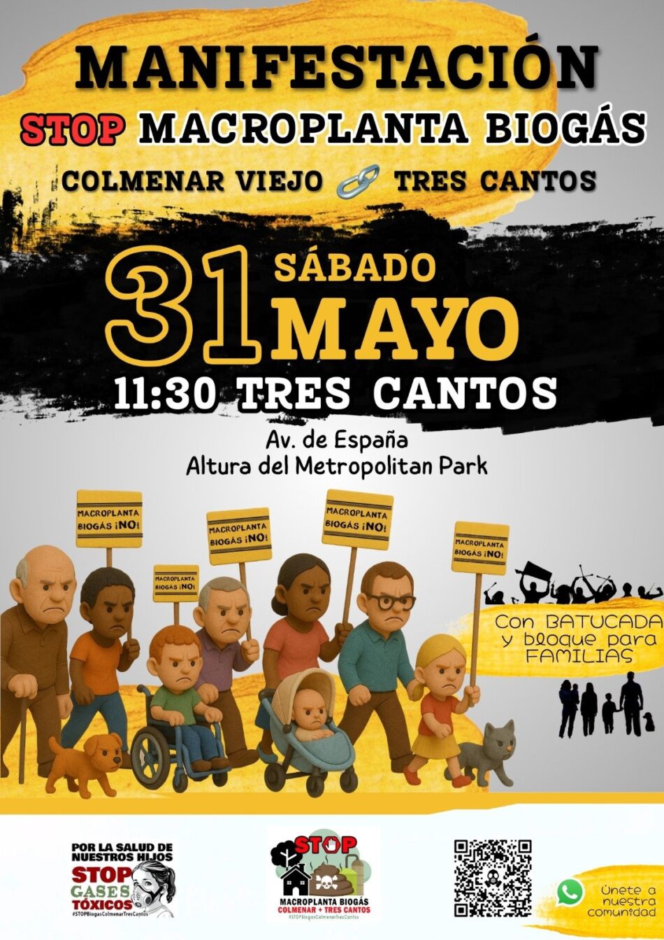 Denuncian posible concesión irregular de ayudas europeas al proyecto de Biogás en Colmenar Viejo (Madrid), y anuncian nueva manifestación