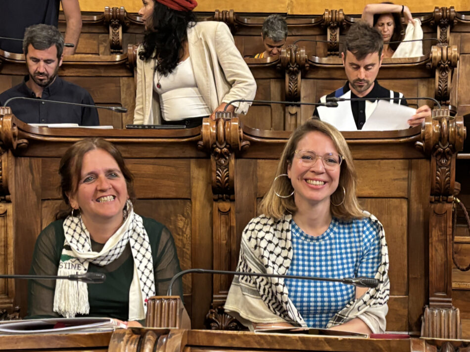 BComu força Collboni a trencar amb Tel-Aviv i incloure clàusules municipals per evitar el comerç amb Israel