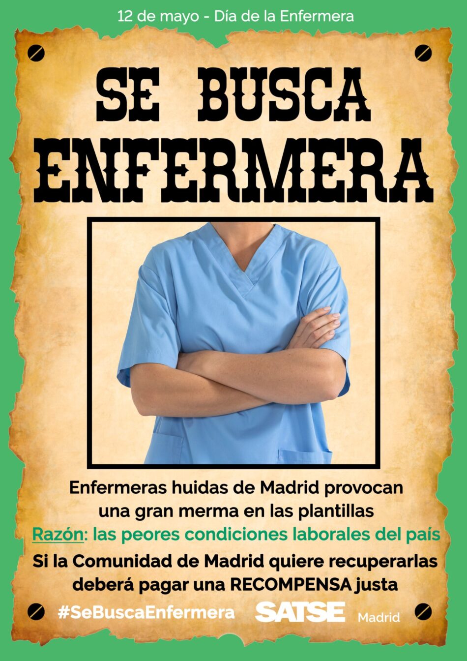 La falta de enfermeras está generando problemas en los centros de la Comunidad de Madrid
