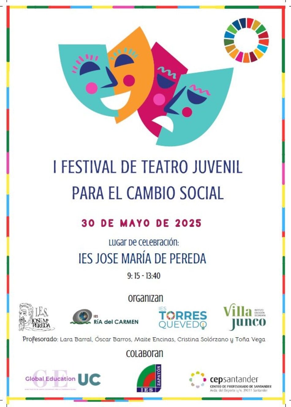 Celebración del I Festival de Teatro Juvenil para el Cambio Social protagonizado por adolescentes de Cantabria