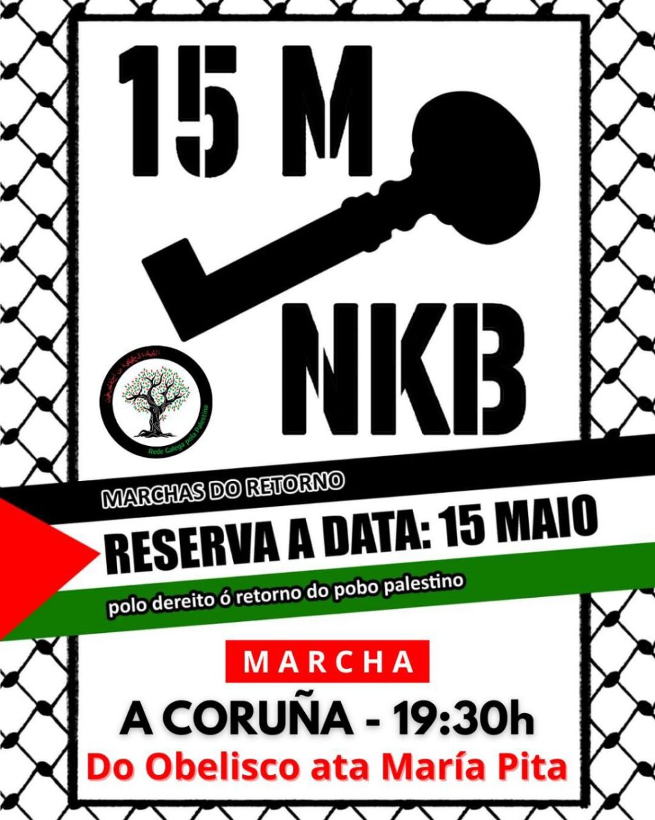 Marcha por Palestina: Galiza, 15 de Maio
