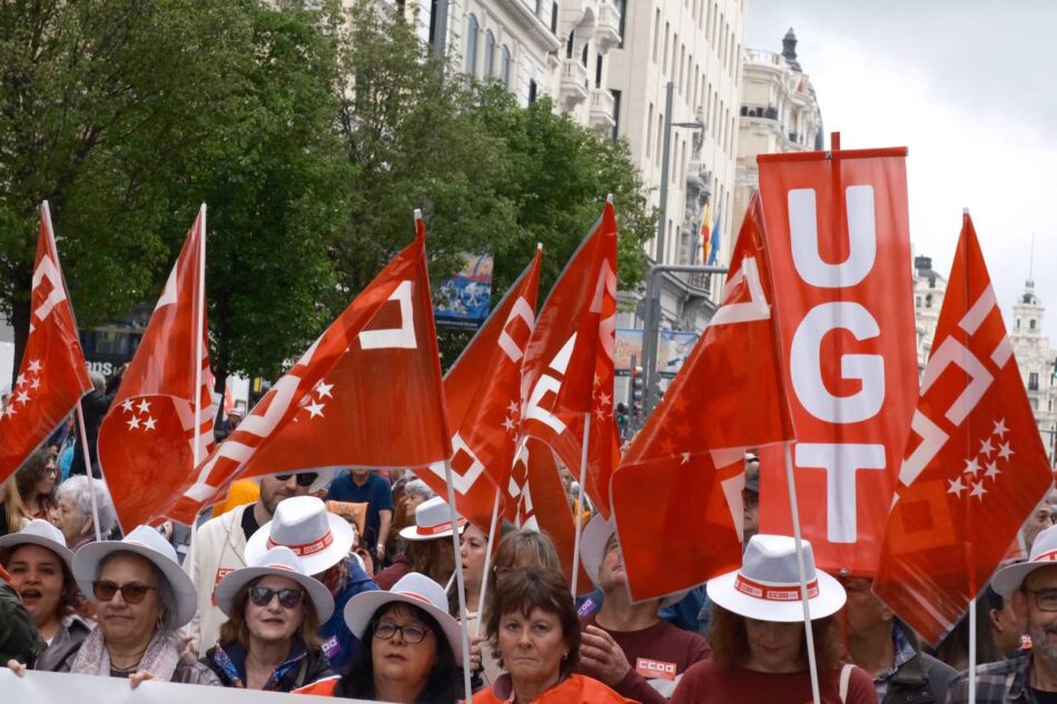 Los sindicatos mayoritarios se movilizan bajo el lema ‘Proteger lo conquistado, ganar el futuro’