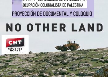 CNT Organiza Proyección del Documental «No Other Land» en Conmemoración del 75 Aniversario de la Nakba