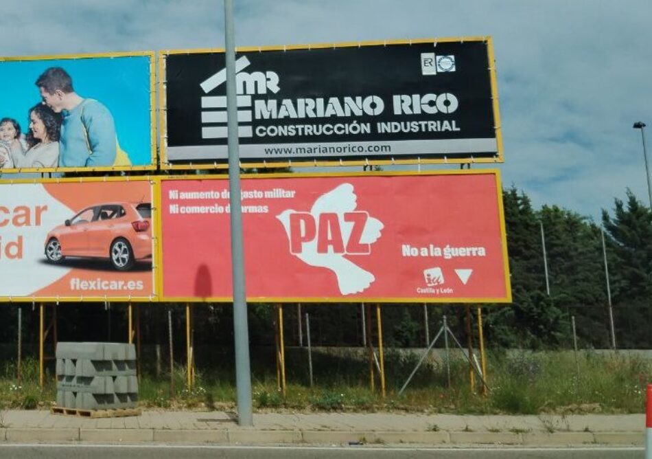 La campaña de IU contra la guerra llega a las calles de Valladolid
